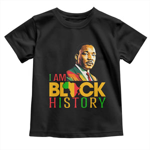 I Am Black History Toddler T Shirt Martin Luther Jr King African American Pride TS14 Black Print Your Wear
