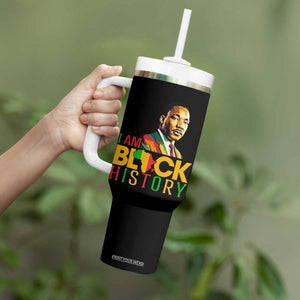 I Am Black History Tumbler With Handle Martin Luther Jr King African American Pride TS14 Print Your Wear