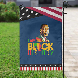 I Am Black History Garden Flag Martin Luther Jr King African American Pride TS14 Classic Blue Black Print Your Wear