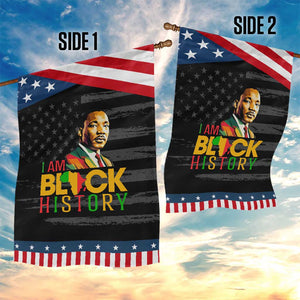 I Am Black History Garden Flag Martin Luther Jr King African American Pride TS14 Print Your Wear
