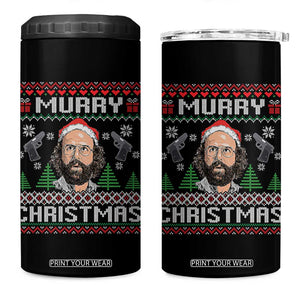 Murray Christmas 4 in 1 Can Cooler Tumbler Funny Stranger Holiday Meme TS14 One Size: 16 oz Black Print Your Wear
