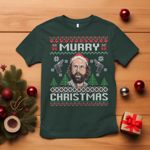 Murray Christmas T Shirt Funny Stranger Holiday Meme TS14 Dark Forest Green Print Your Wear