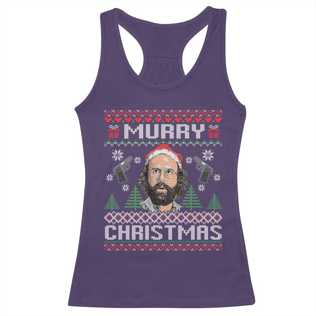 Murray Christmas Racerback Tank Top Funny Stranger Holiday Meme TS14 Purple Print Your Wear