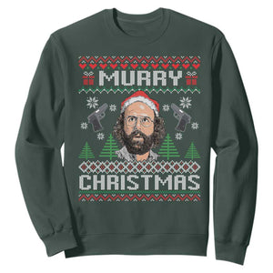 Murray Christmas Sweatshirt Funny Stranger Holiday Meme TS14 Dark Forest Green Print Your Wear