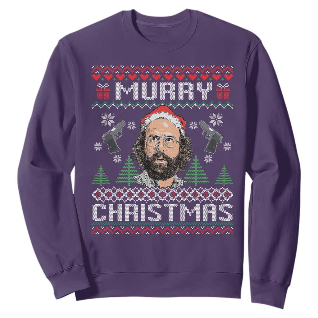 Murray Christmas Sweatshirt Funny Stranger Holiday Meme TS14 Purple Print Your Wear