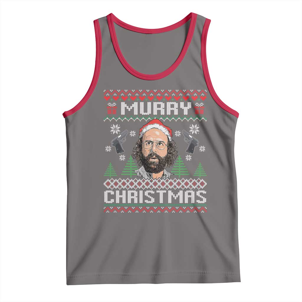Murray Christmas Tank Top Funny Stranger Holiday Meme TS14 Deep Heather Red Print Your Wear