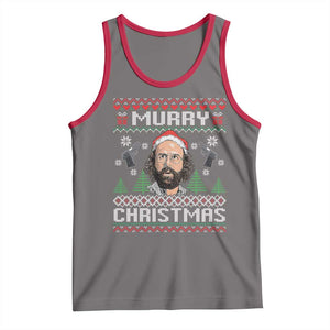 Murray Christmas Tank Top Funny Stranger Holiday Meme TS14 Deep Heather Red Print Your Wear