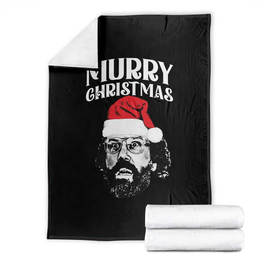 Murray Christmas Throw Blanket Funny Stranger Xmas TS14 Black Print Your Wear