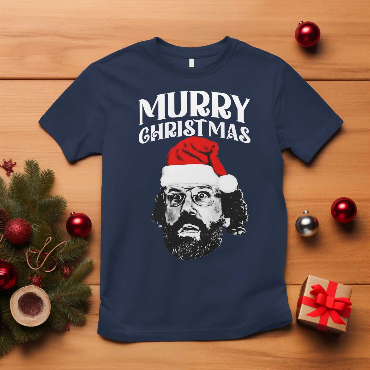 Murray Christmas T Shirt Funny Stranger Xmas TS14 Navy Print Your Wear