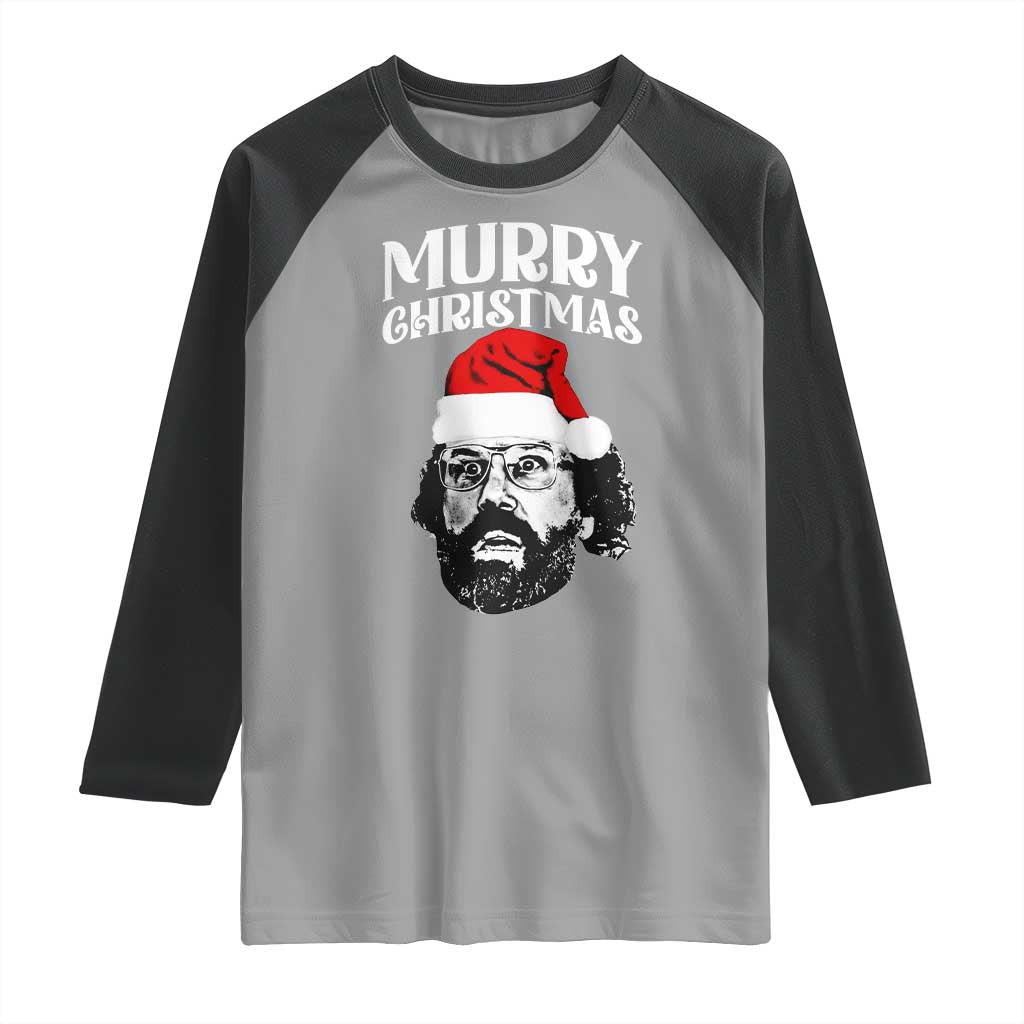Murray Christmas Raglan Shirt Funny Stranger Xmas TS14 Sport Gray Black Print Your Wear