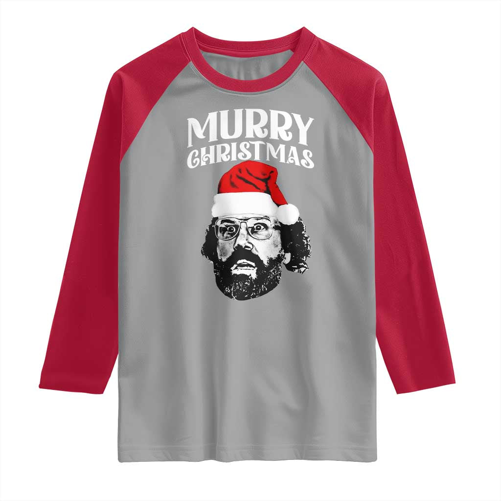 Murray Christmas Raglan Shirt Funny Stranger Xmas TS14 Sport Gray Red Print Your Wear