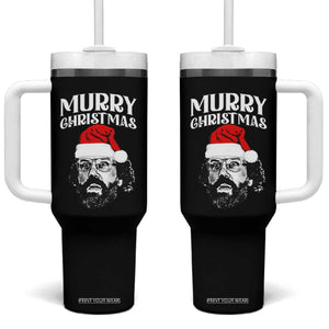 Murray Christmas Tumbler With Handle Funny Stranger Xmas TS14 One Size: 40 oz Black Print Your Wear