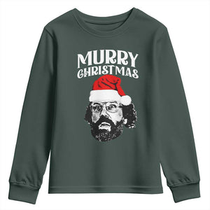 Murray Christmas Youth Sweatshirt Funny Stranger Xmas TS14 Dark Forest Green Print Your Wear