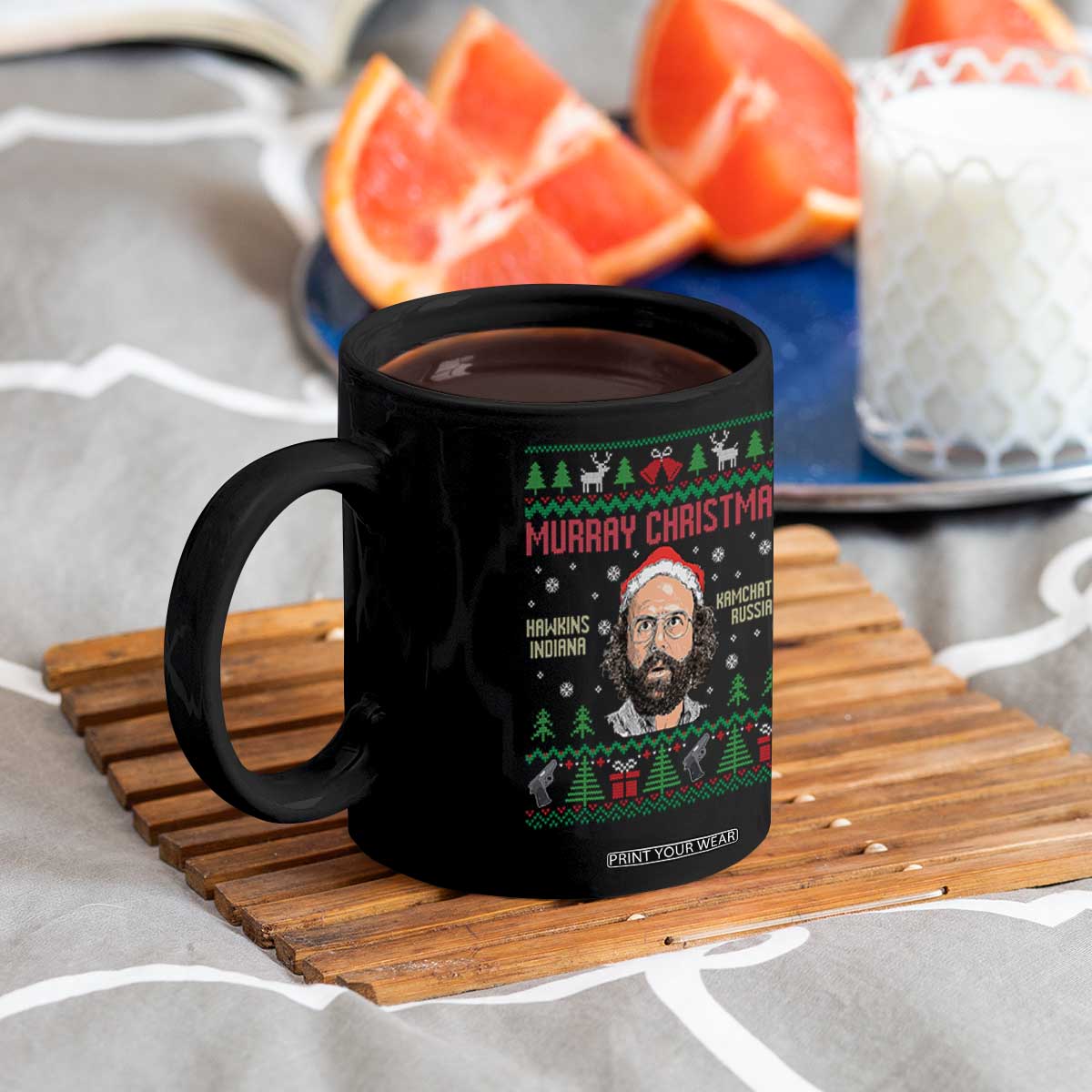 Stranger Christmas Coffee Mug Funny Murray Hawkins TS14 Print Your Wear