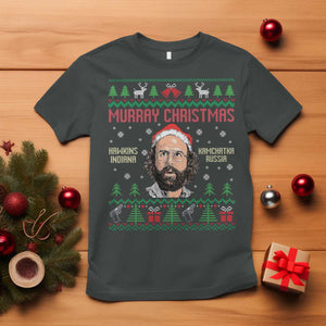 Stranger Christmas T Shirt Funny Murray Hawkins TS14 Dark Heather Print Your Wear