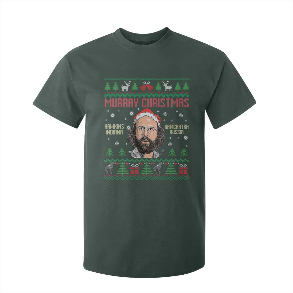Stranger Christmas T Shirt For Kid Funny Murray Hawkins TS14 Dark Forest Green Print Your Wear