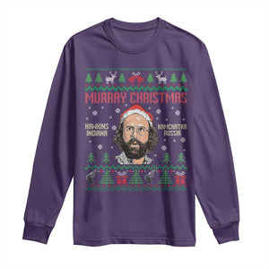Stranger Christmas Long Sleeve Shirt Funny Murray Hawkins TS14 Purple Print Your Wear