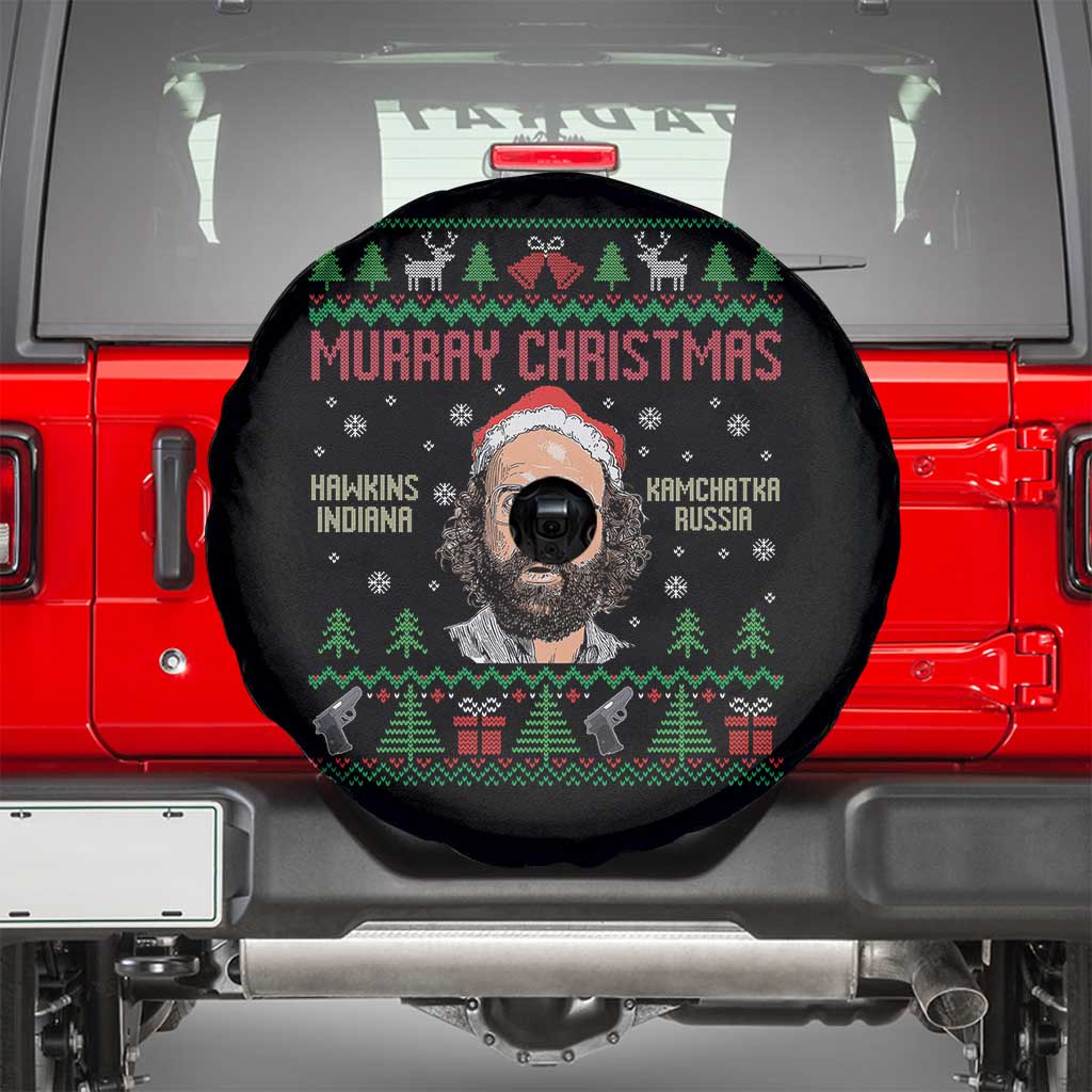 Stranger Christmas Spare Tire Cover Funny Murray Hawkins TS14 Black Print Your Wear