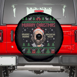 Stranger Christmas Spare Tire Cover Funny Murray Hawkins TS14 Black Print Your Wear