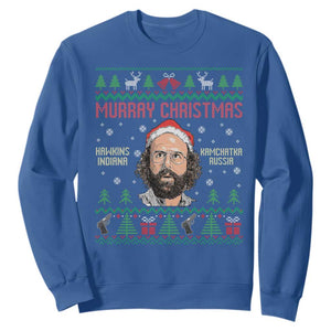 Stranger Christmas Sweatshirt Funny Murray Hawkins TS14 Royal Blue Print Your Wear