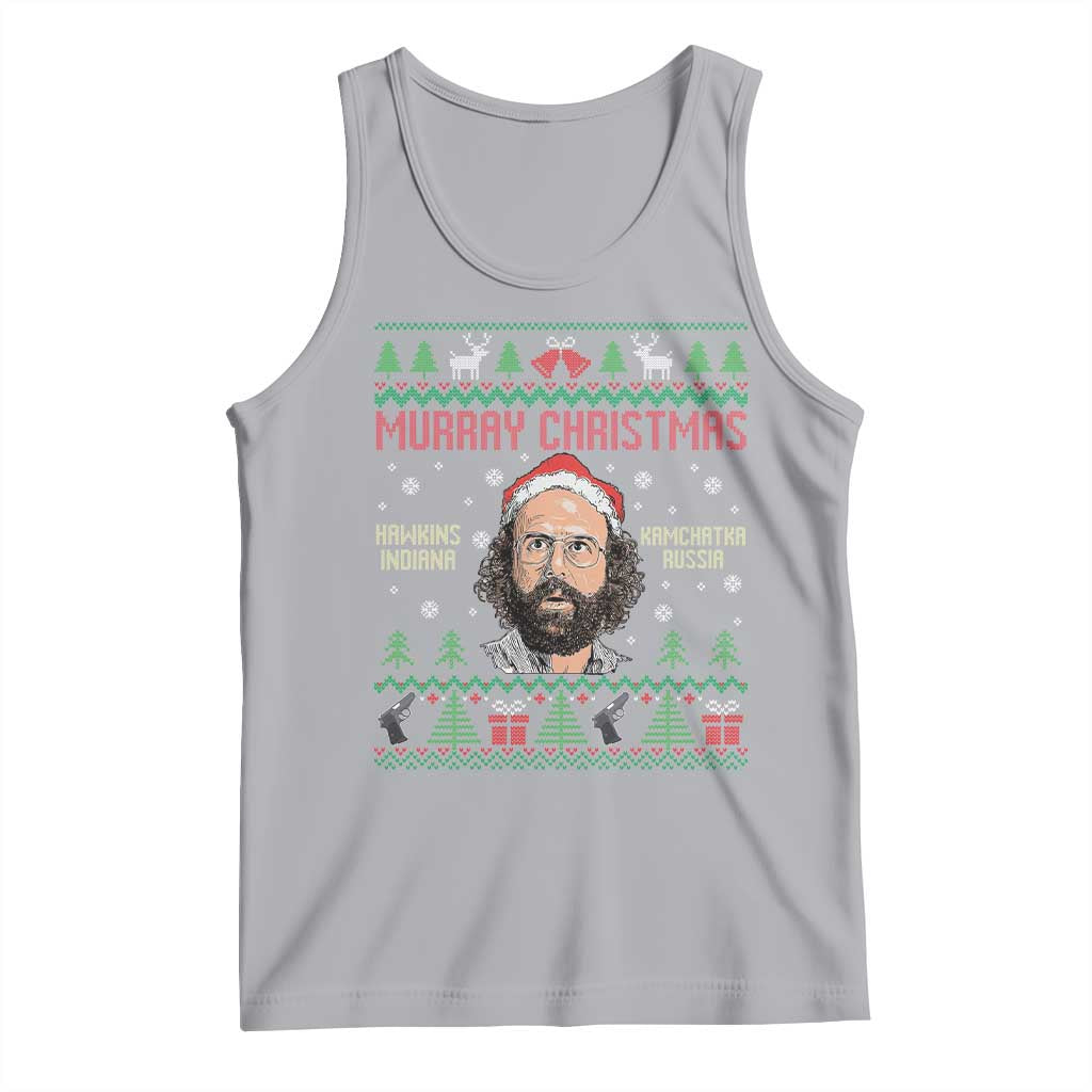 Stranger Christmas Tank Top Funny Murray Hawkins TS14 Athletic Heather Print Your Wear