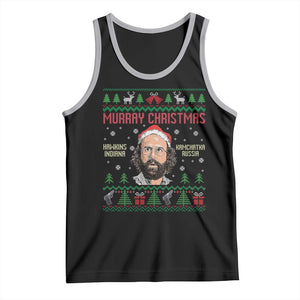 Stranger Christmas Tank Top Funny Murray Hawkins TS14 Black Athletic Heather Print Your Wear