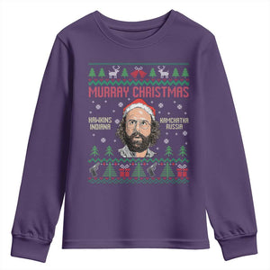 Stranger Christmas Youth Sweatshirt Funny Murray Hawkins TS14 Purple Print Your Wear