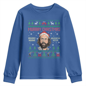 Stranger Christmas Youth Sweatshirt Funny Murray Hawkins TS14 Royal Blue Print Your Wear