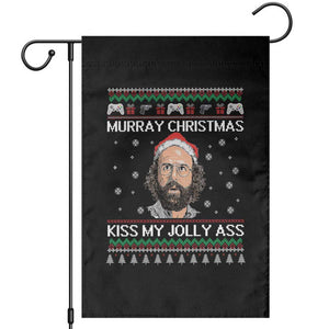 Stranger Christmas Garden Flag Santa Murray Kiss My Jolly Ass TS14 Black Print Your Wear