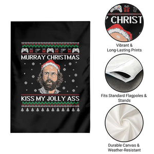Stranger Christmas Garden Flag Santa Murray Kiss My Jolly Ass TS14 Print Your Wear