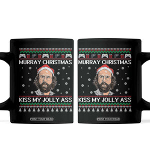 Stranger Christmas Coffee Mug Santa Murray Kiss My Jolly Ass TS14 Black Print Your Wear