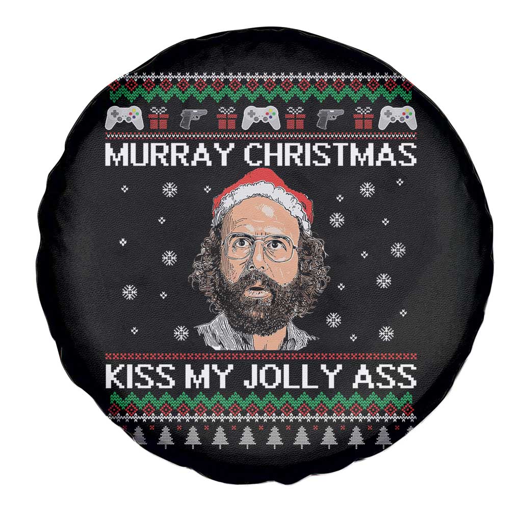 Stranger Christmas Spare Tire Cover Santa Murray Kiss My Jolly Ass TS14 Print Your Wear