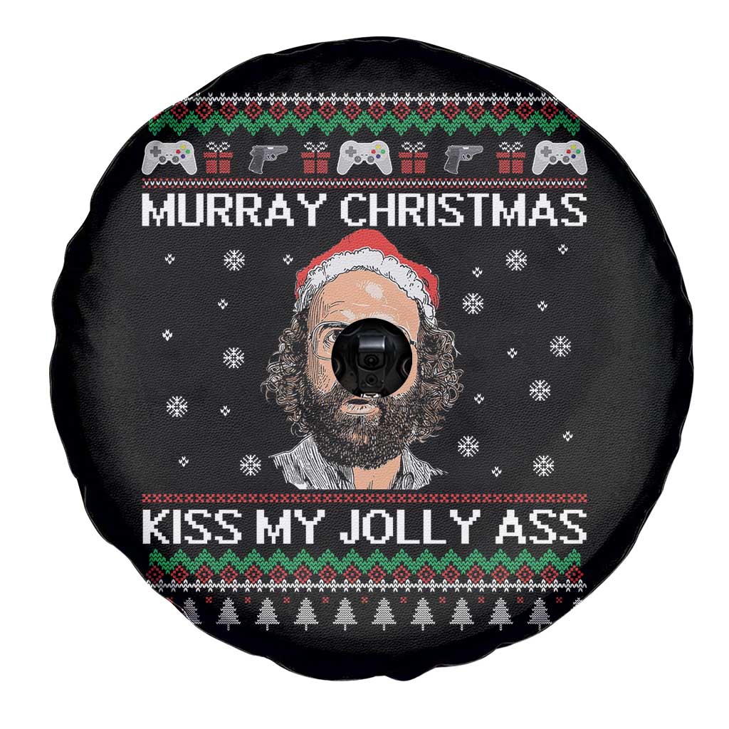 Stranger Christmas Spare Tire Cover Santa Murray Kiss My Jolly Ass TS14 Print Your Wear
