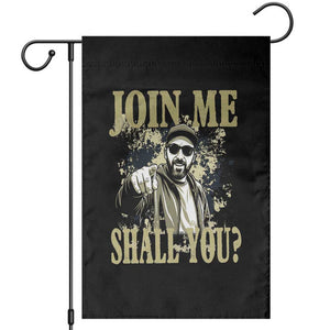 Adam Memorial Tribute Garden Flag Join Me Shall You TS14 Black Print Your Wear
