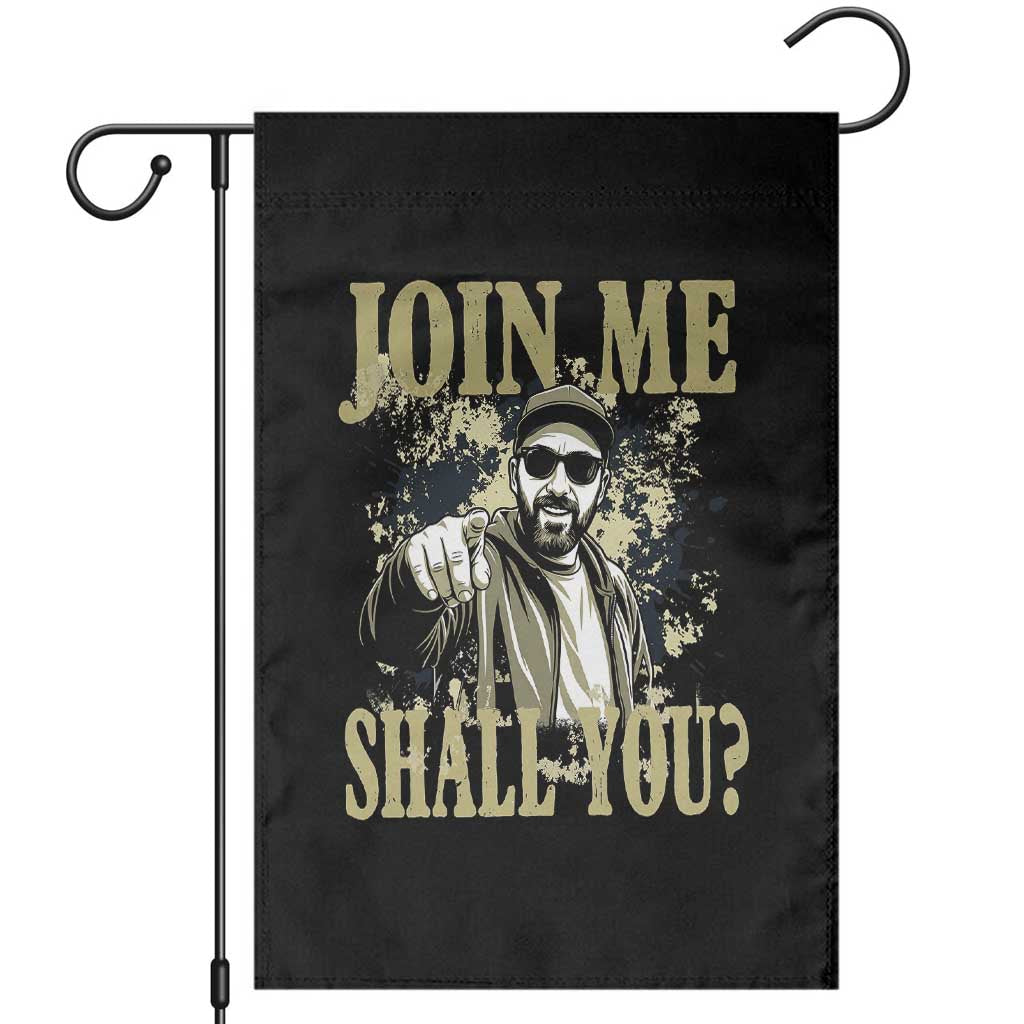 Adam Memorial Tribute Garden Flag Join Me Shall You TS14 Black Print Your Wear