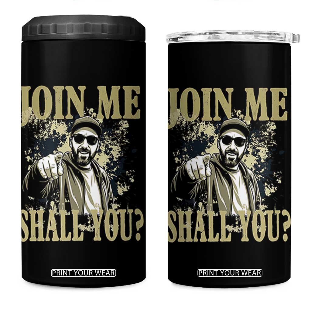 Adam Memorial Tribute 4 in 1 Can Cooler Tumbler Join Me Shall You TS14 One Size: 16 oz Black Print Your Wear