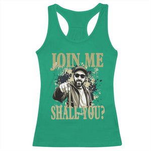 Adam Memorial Tribute Racerback Tank Top Join Me Shall You TS14 Irish Green Print Your Wear