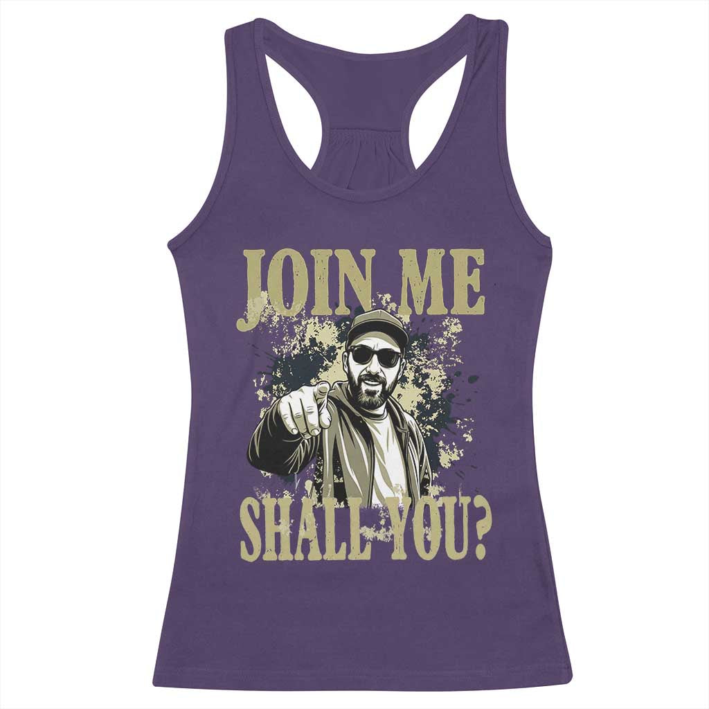 Adam Memorial Tribute Racerback Tank Top Join Me Shall You TS14 Purple Print Your Wear