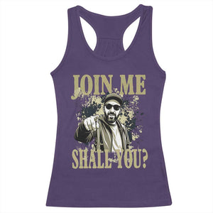 Adam Memorial Tribute Racerback Tank Top Join Me Shall You TS14 Purple Print Your Wear