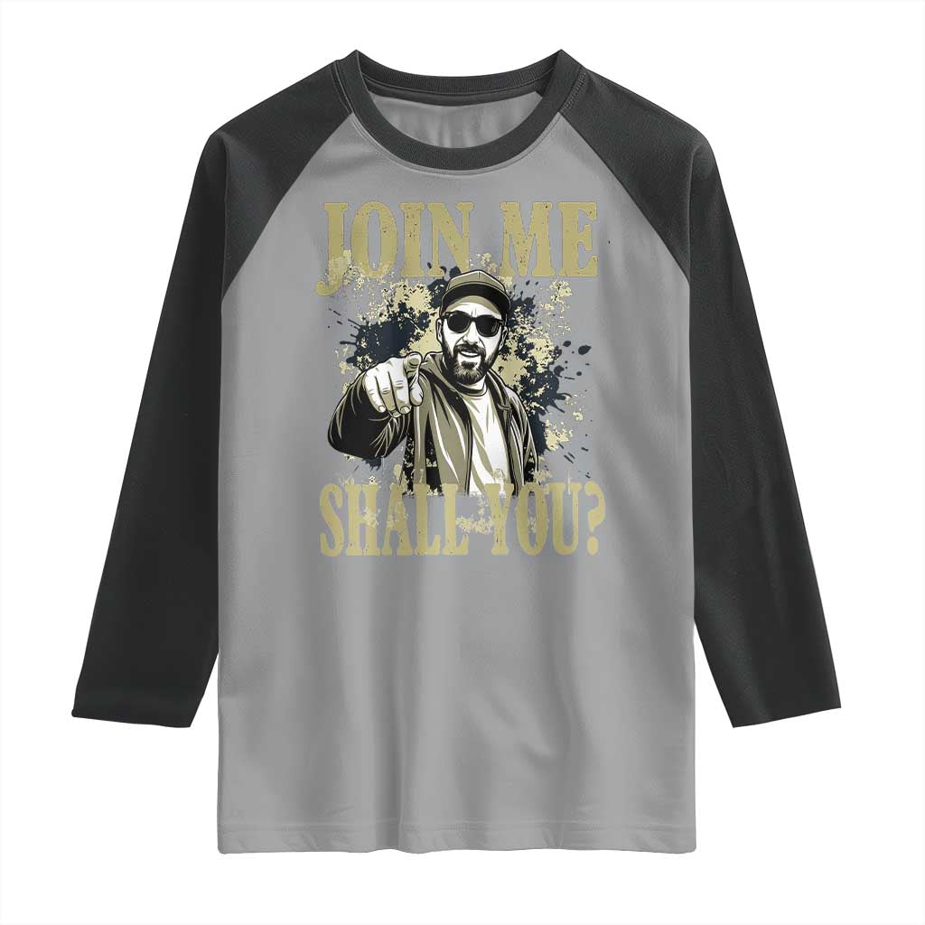 Adam Memorial Tribute Raglan Shirt Join Me Shall You TS14 Sport Gray Black Print Your Wear