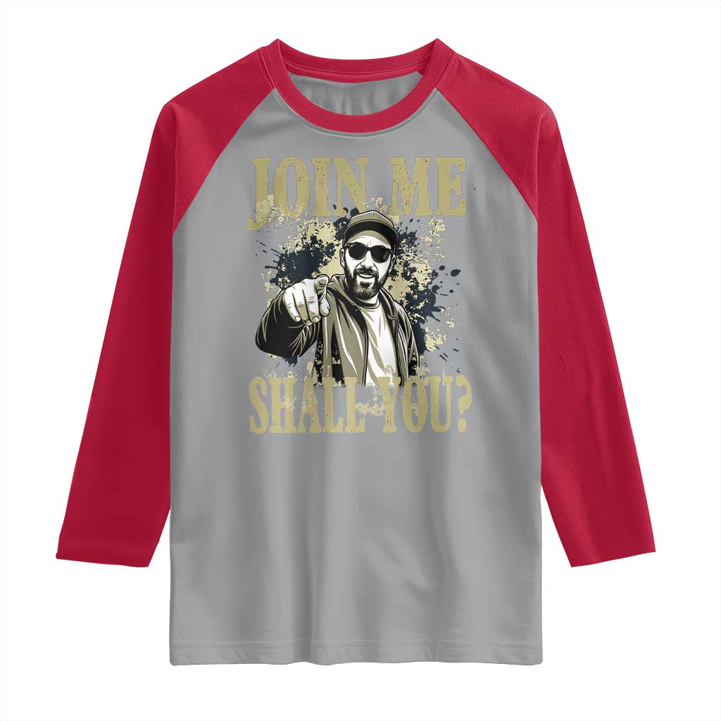 Adam Memorial Tribute Raglan Shirt Join Me Shall You TS14 Sport Gray Red Print Your Wear