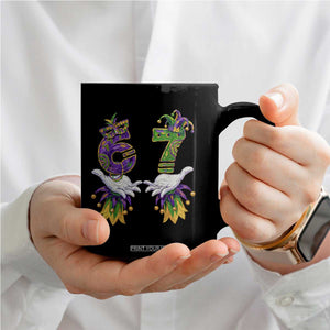 67 Mardi Gras Meme Coffee Mug Funny Six Seven Hand Carnival Trendy TS14 Print Your Wear