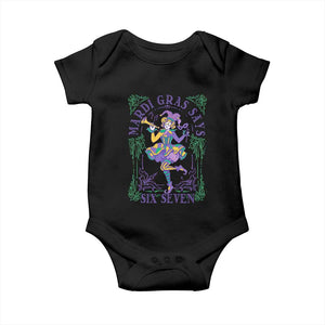 67 Mardi Gras Baby Onesie Funny Six Seven Carnival Trendy TS14 Black Print Your Wear