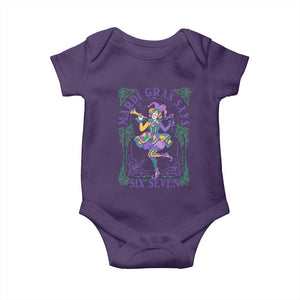 67 Mardi Gras Baby Onesie Funny Six Seven Carnival Trendy TS14 Purple Print Your Wear