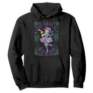 67 Mardi Gras Hoodie Funny Six Seven Carnival Trendy TS14 Black Print Your Wear