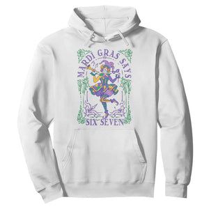 67 Mardi Gras Hoodie Funny Six Seven Carnival Trendy TS14 White Print Your Wear