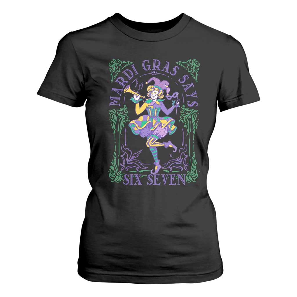 67 Mardi Gras T Shirt For Women Funny Six Seven Carnival Trendy TS14 Black Print Your Wear