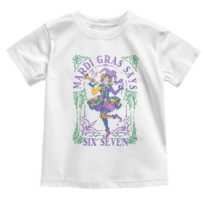 67 Mardi Gras Toddler T Shirt Funny Six Seven Carnival Trendy TS14 White Print Your Wear