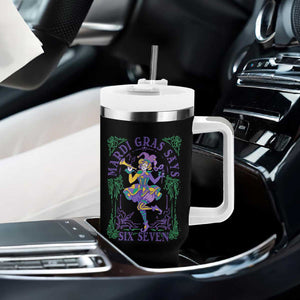 67 Mardi Gras Tumbler With Handle Funny Six Seven Carnival Trendy TS14 Print Your Wear