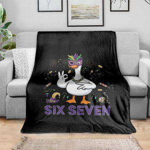 67 Mardi Gras Throw Blanket Funny Goose Meme Carnival Trendy TS14 Print Your Wear